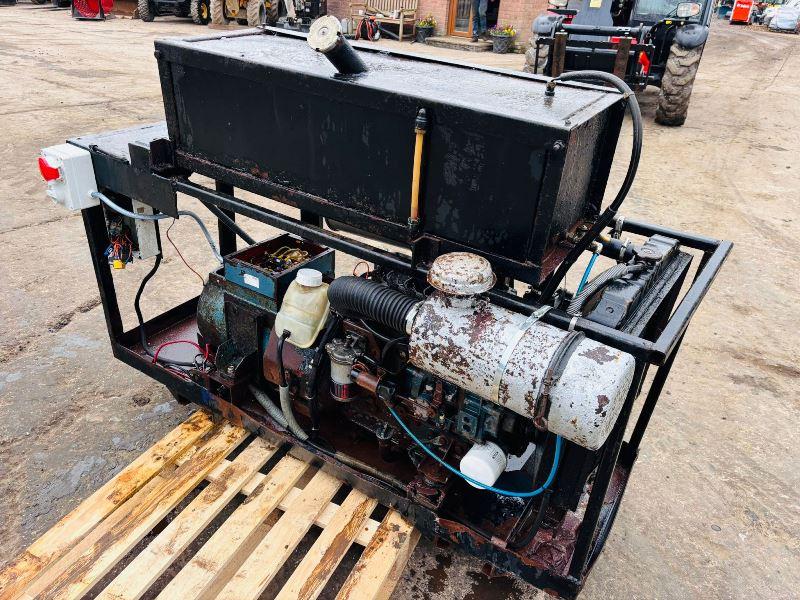 GENERATOR C/W KUBOTA 4 CYLINDER ENGINE 