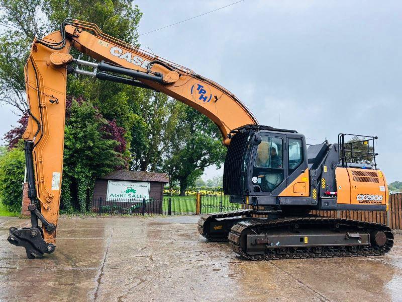 CASE CX290D HIGH RISE CABIN TRACKED EXCAVATOR *YEAR 2017* C/W QUICK HITCH *VIDEO*