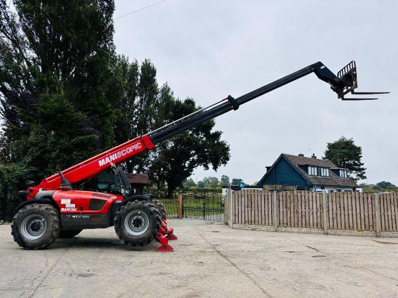 MANITOU MT1030 4WD TELEHANDLER *YEAR 2014, 4554 HOURS* C/W PALLET TINES *VIDEO*