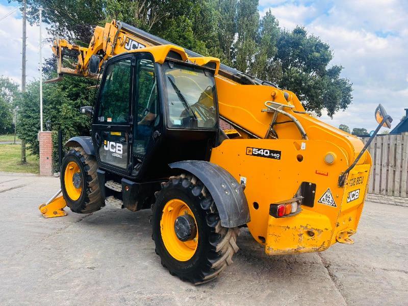 JCB 540-140 4WD TELEHANDLER *YEAR 2018, 14 METER REACH* C/W TINES *VIDEO*