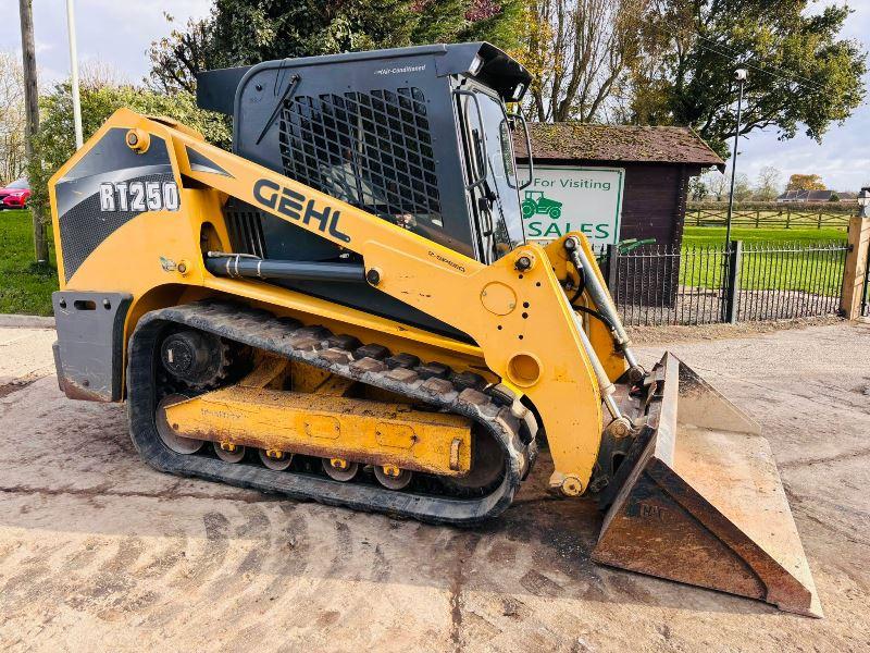 GEHL RT250 TRACKED SKIDSTEER *HIGH FLOW, ONLY 1895 HOURS, YEAR 2017* C/W BUCKET *VIDEO*