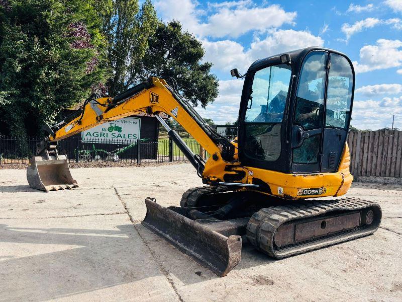 JCB 8065 TRACKED EXCAVATOR *ZERO SWING, YEAR 2009* C/W BUCKET *VIDEO*