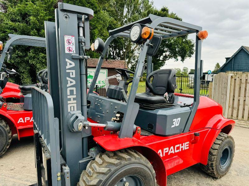 UNUSED APACHE FR30 ROUGH TERRIAN FORKLIFT *YEAR 2024, ONLY 2 LEFT* VIDEO*