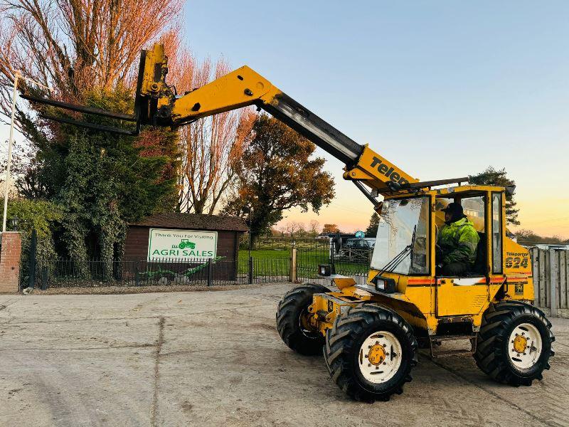 SANDERSON 624 TURBO TELEHANDLER *AG-SPEC* C/W PICK UP HITCH *VIDEO*