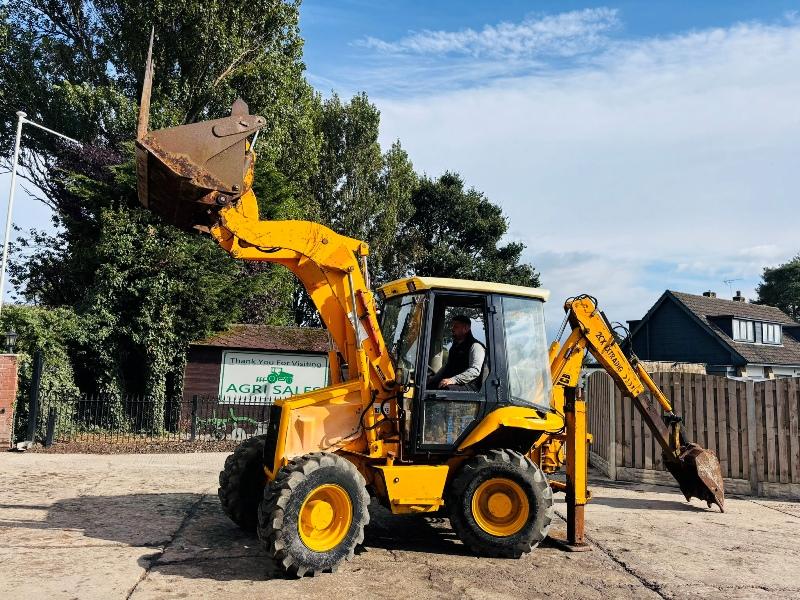 JCB 2CX 4WD BACKHOE DIGGER C/W 4 WHEEL STEER & EXTENDING DIG *VIDEO*