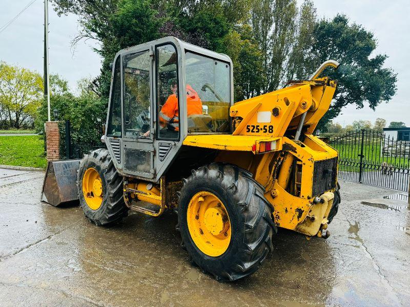 JCB 525-58 4WD TELEHANDLER *AG-SPEC* C/W BUCKET, PALLET TINES & TINE EXTENSIONS *VIDEO*