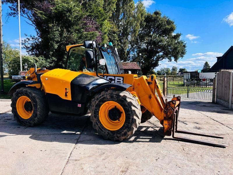 JCB 531-70 4WD TELEHANDLER * YEAR 2018, 1011 HOURS* C/W PALLET TINES *VIDEO*