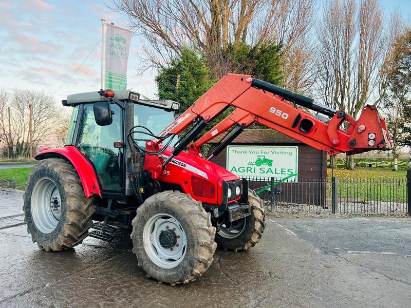 MASSEY FERGUSON 5455 4WD TRACTOR C/W MASSEY FERGUSON 950 FRONT LOADER