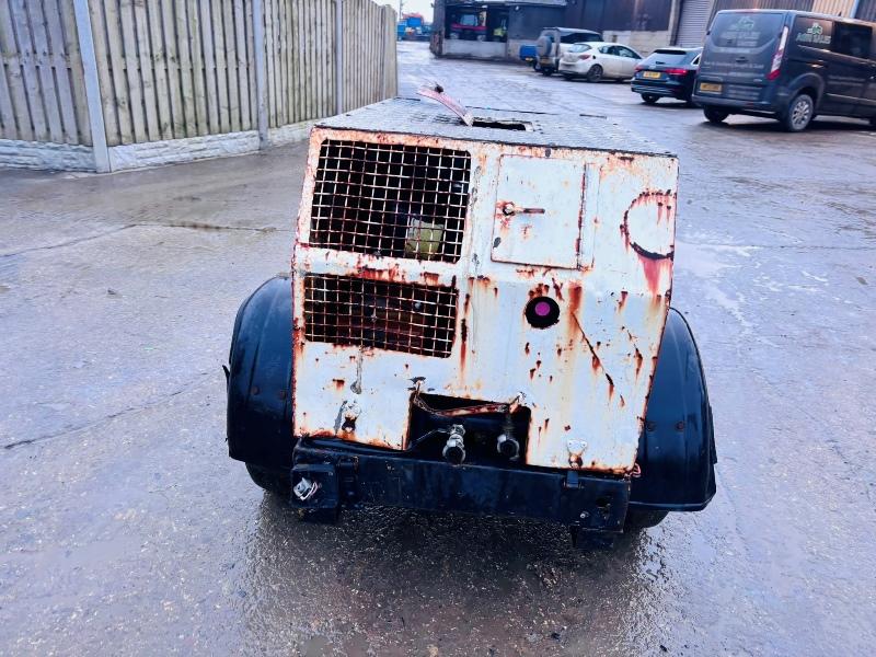 TOWABLE SINGLE AXLE COMPRESSOR C/W YANMAR DIESEL ENGINE 