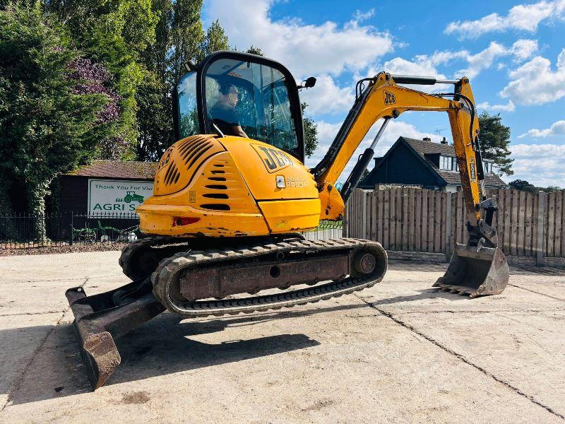 JCB 8065 TRACKED EXCAVATOR *ZERO SWING, YEAR 2009* C/W BUCKET *VIDEO*