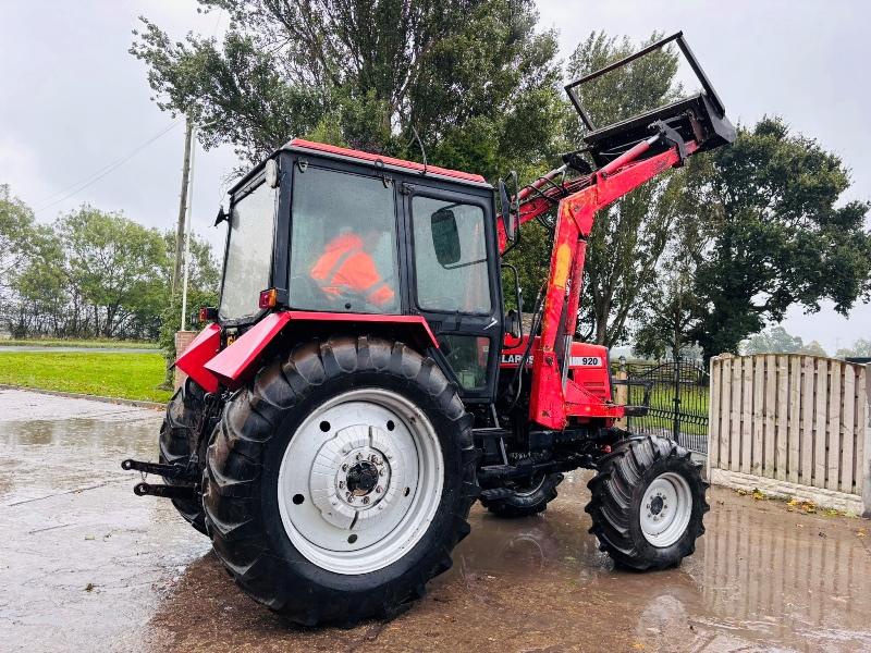 BELARUS 920 4WD TRACTOR *1238 HOURS* C/W LOADER, MUCK FORK, BUCKET & BALE SPIKE *VIDEO*