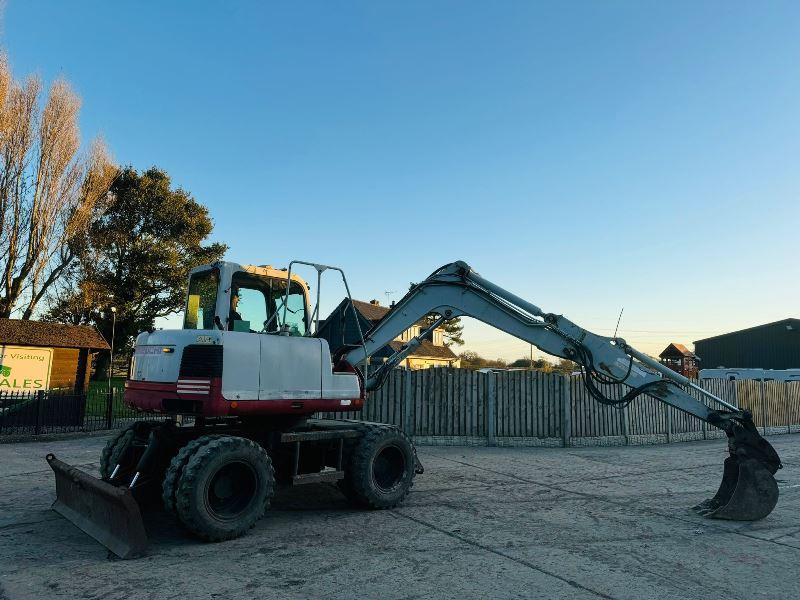 TAKEUCHI TB175W 4WD WHEELED EXCAVATOR *YEAR 2010* C/W BUCKET *VIDEO*