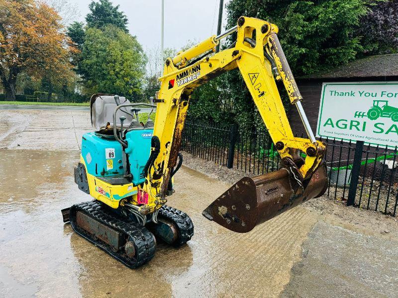 YANMAR B08-3 MICRO TRACKED EXCAVATOR C/W BUCKET *VIDEO*