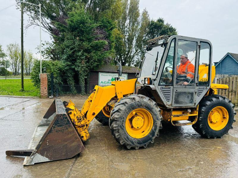 JCB 525-58 4WD TELEHANDLER *AG-SPEC* C/W BUCKET, PALLET TINES & TINE EXTENSIONS *VIDEO*