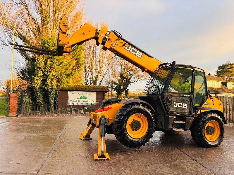 JCB 535-140HI-VIZ 4WD TELEHANDLER *14 METER REACH,  YEAR 2014* C/W TINES *VIDEO*