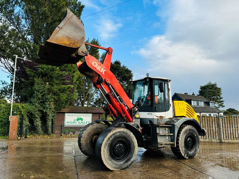 O & K L25 4WD LOADING SHOVEL C/W JOYSTICK CONTROL & BUCKET 