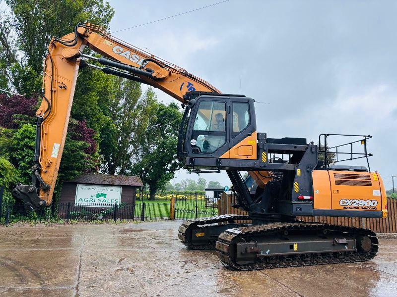 CASE CX290D HIGH RISE CABIN TRACKED EXCAVATOR *YEAR 2017* C/W QUICK HITCH *VIDEO*