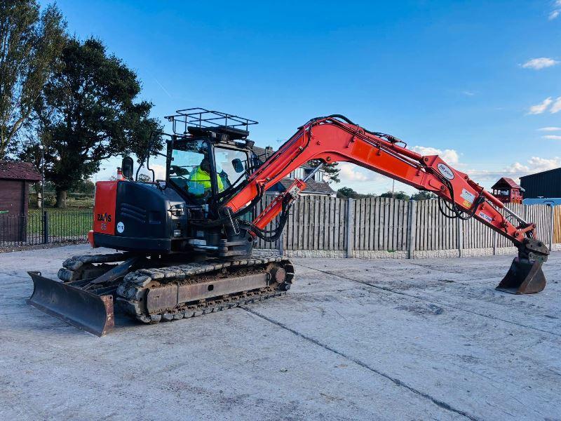 HITACHI ZAXIS ZX85 TRACKED EXCAVATOR *YEAR 2014* C/W QUICK HITCH *VIDEO*