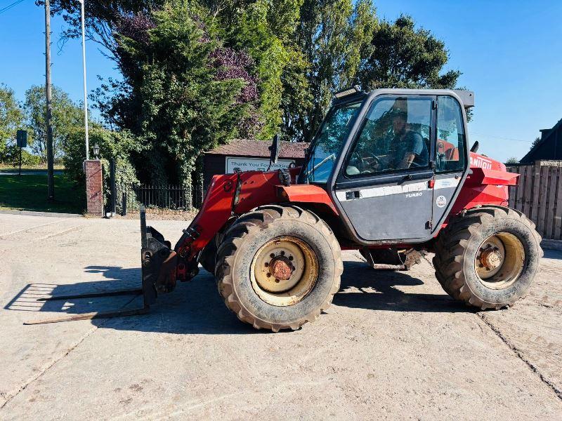 MANITOU MLT628 TURBO 4WD TELEHANDLER C/W PALLET TINES *VIDEO*