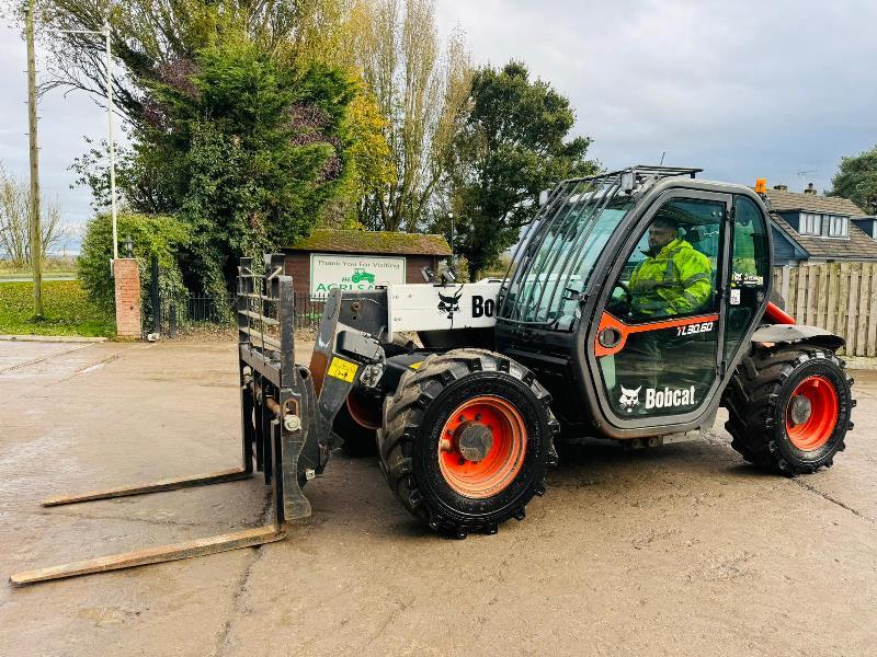 BOBCAT TL30.60DA 4WD TELEHANDLER *YEAR 2018* C/W PALLET TINES *VIDEO*