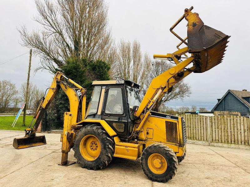 CATERPILLAR 428B 4WD BACKHOE DIGGER C/W EXTENDING DIG *VIDEO*