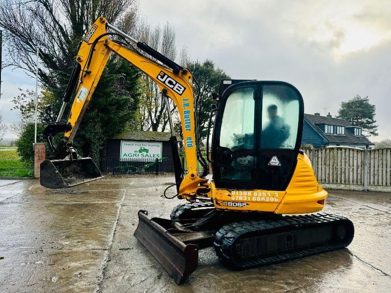 JCB 8065 TRACKED EXCAVATOR *ZERO SWING, YEAR 2013* C/W QUICK HITCH *VIDEO*