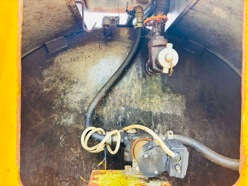 MAIN FUEL BOWSER C/W ELECTRIC PUMP AND TINE POSITION 