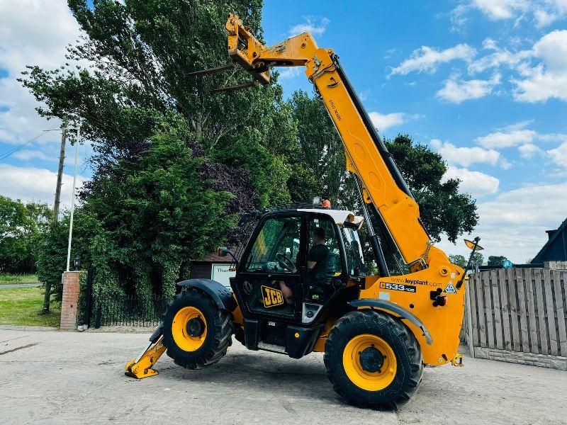 JCB 533-105 4WD TELEHANDLER *10.5 METER REACH* C/W PALLET TINES *VIDEO*