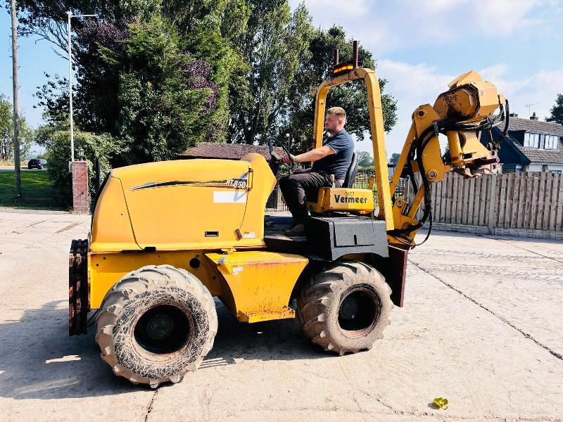 VERMEER RT850 4WD PIPE LAYER C/W VIBRATING PLOW *VIDEO*