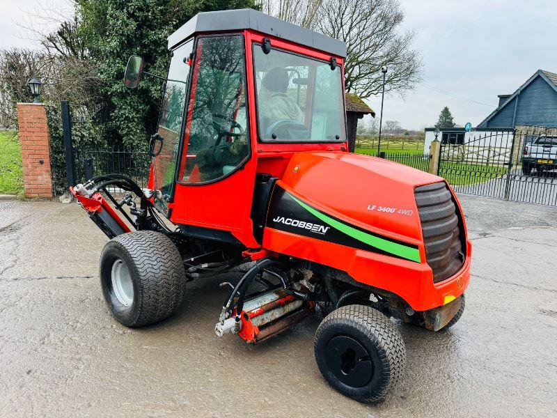 JACOBSEN LF3400TM 4WD 5 GANG RIDE ON MOWER *YEAR 2015* C/W KUBOTA ENGINE *VIDEO*