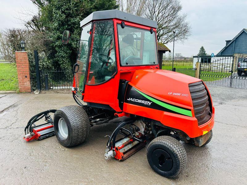 JACOBSEN LF3400TM 4WD 5 GANG RIDE ON MOWER *YEAR 2015* C/W KUBOTA ENGINE *VIDEO*