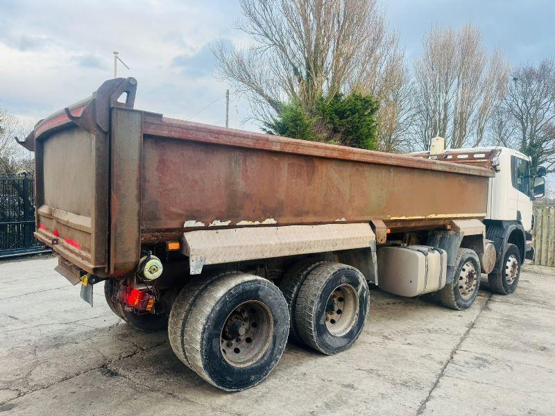 SCANIA P380 8X4 DOUBLE DRIVER TIPPER LORRY C/W MANUAL GEAR BOX 