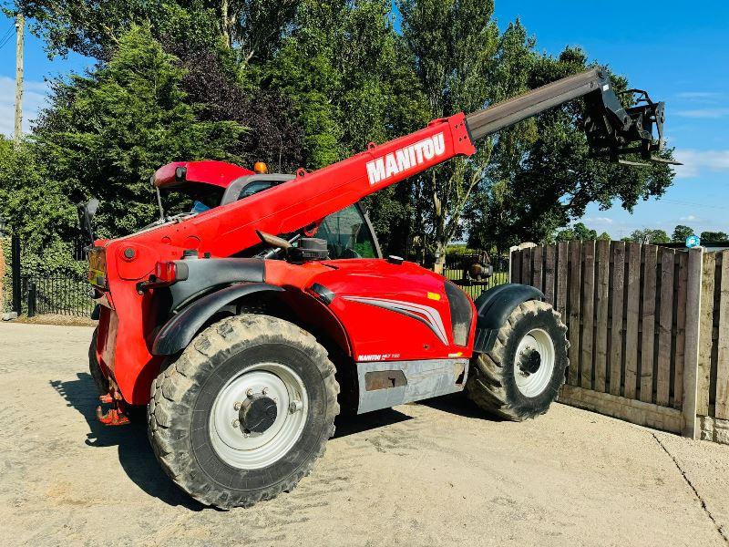 MANITOU 735 4WD TELEHANDLER *YEAR 2016, AG-SPEC* C/W PICK UP HITCH *VIDEO*