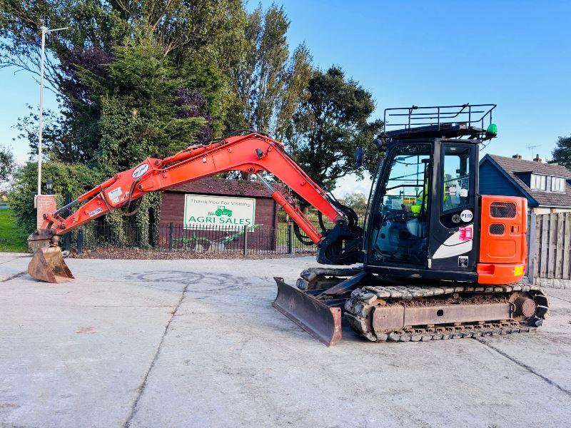 HITACHI ZAXIS ZX85 TRACKED EXCAVATOR *YEAR 2014* C/W QUICK HITCH *VIDEO*