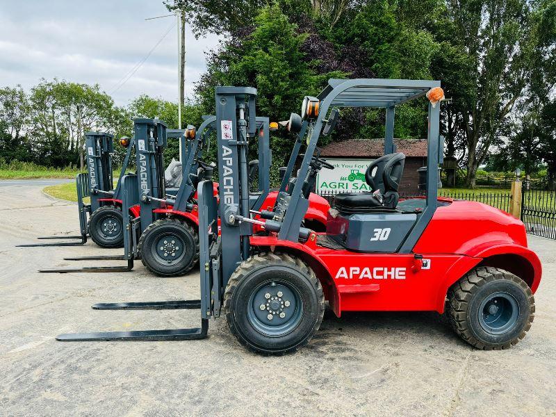 UNUSED APACHE FR30 ROUGH TERRIAN FORKLIFT *YEAR 2024, ONLY 2 LEFT* VIDEO*