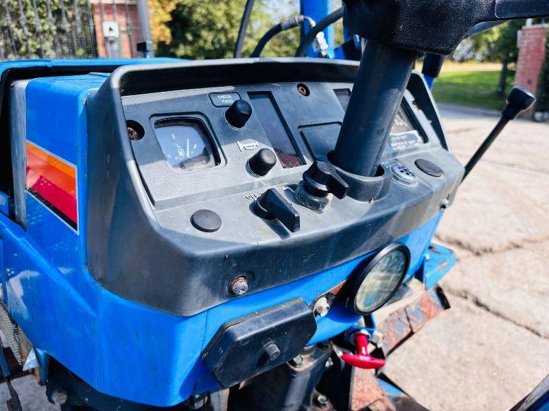 MITSUBISHI MT180HMD 4WD COMPACT TRACTOR C/W FRONT LOADER, BUCKET & TRAILER *VIDEO*