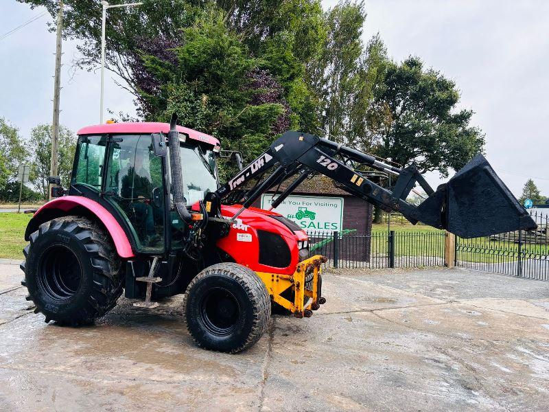 ZETOR 644T 4WD TRACTOR C/W TRAC LIFT FRONT LOADER & BUCKET *VIDEO*