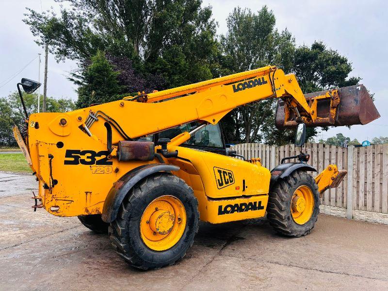 JCB 532-120 4WD TELEHANDLER *12 METER REACH* C/W BUCKET & PALLET TINES *VIDEO*