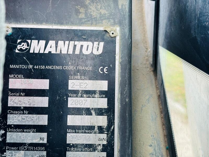 MANITOU MT1030 4WD TELEHANDLER *10 METER REACH* C/W PALLET TINES *VIDEO*