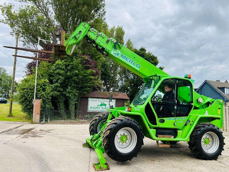 MERLO P40.17 4WD TELEHANDLER * YEAR 2015 , 17 METER* C/W PALLET TINES *VIDEO*