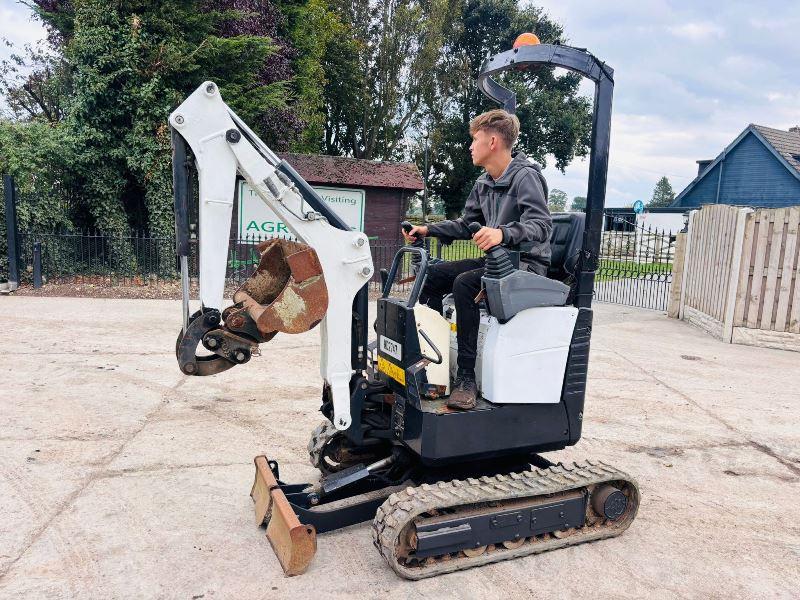 BOBCAT E10 TRACKED EXCAVATOR *YEAR 2018, 1152 HOURS* C/W EXPANDING TRACKS *VIDEO*