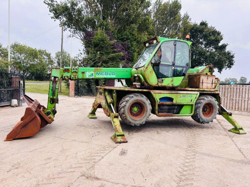 MERLO ROTO38.16S 4WD TELEHANDLER * 16 METER REACH* C/W PALLET TINES *VIDEO*