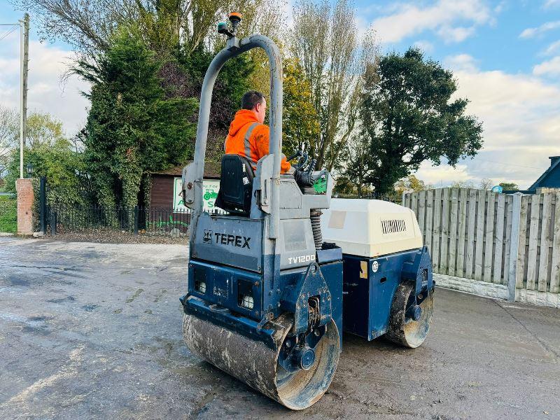 BENFORD TV1200 DOUBLE DRUM ROLLER *1902 HOURS* C/W KUBOTA ENGINE & ROLE BAR *VIDEO*