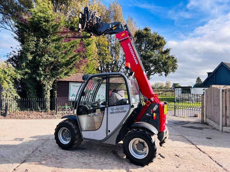 WEIDEMAN T4512 4WD TELEHANDLER *YEAR 2015, ROAD REGISTERED, 3860 HOURS* VIDEO*