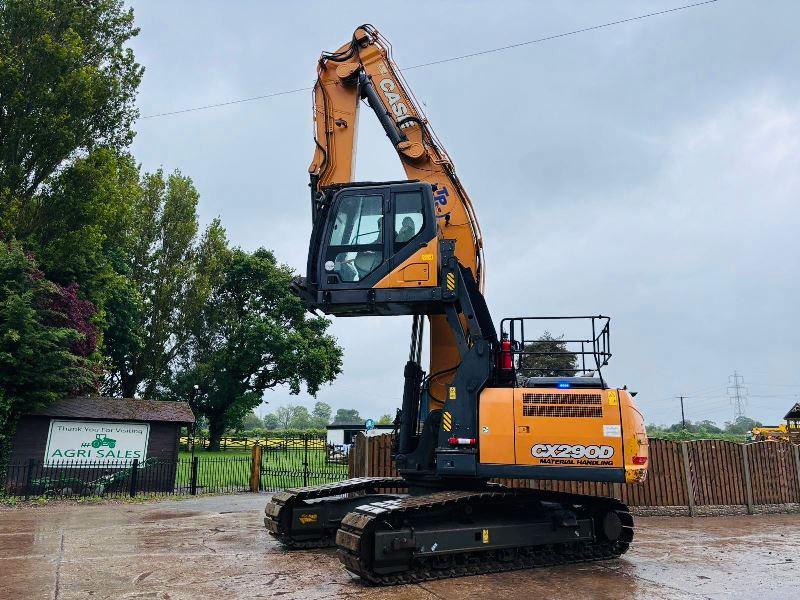 CASE CX290D HIGH RISE CABIN TRACKED EXCAVATOR *YEAR 2017* C/W QUICK HITCH *VIDEO*