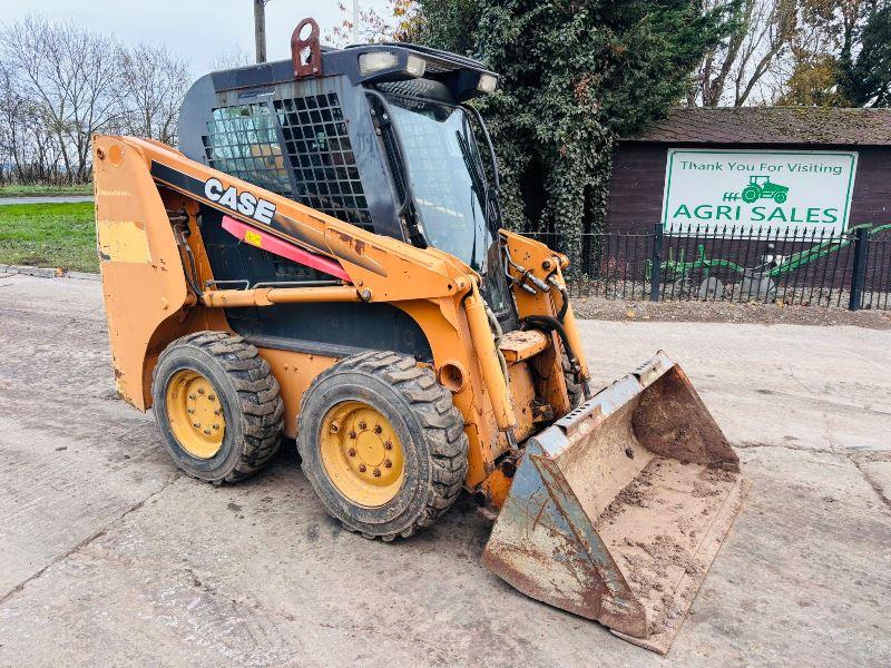 CASE 410 SKIDSTEER *912 HOURS, 1 OWNER FROM NEW* C/W SWEEPER, PLOW, BUCKET *VIDEO*