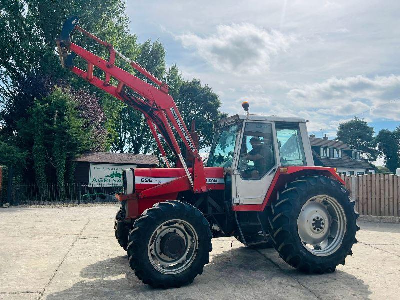 MASSEY FERGUSON 698 4WD TRACTOR C/W MASSEY FERGUSON 880 S FRONT LOADER