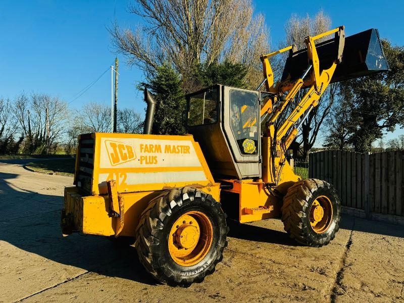 JCB 412 4WD LOADING SHOVEL C/W PERKINS ENGINE & BRAND NEW BUCKET 