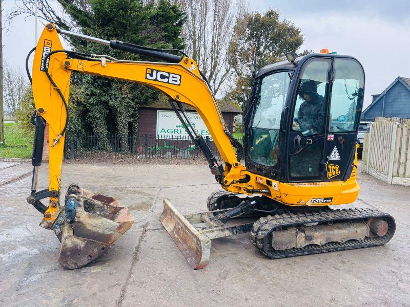 JCB 8035 TRACKED EXCAVATOR *YEAR 2018, 3937 HOURS* 3 X BUCKET'S 