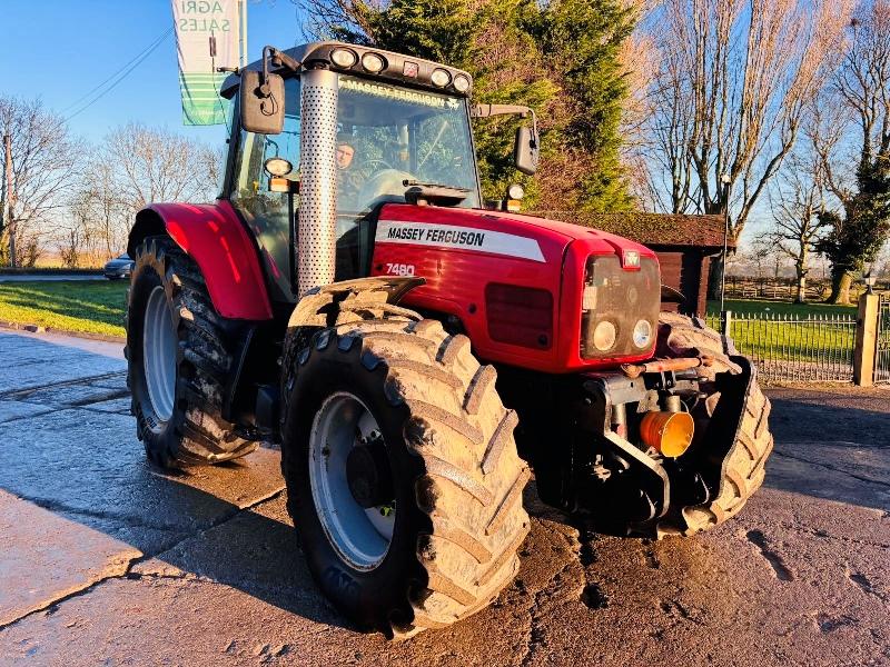 MASSEY FERGUSON 7480 DYNA VT 4WD 50K TRACTOR C/W FRONT LINKAGE & PTO